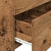 vidaXL Mesitas de noche 2 unidades con 2 cajones madera vieja 40x36,5x62 cm