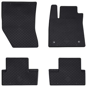 vidaXL Alfombrilla de Coche 4 pcs Negro apto para Renault MEGANE