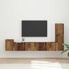 vidaXL Conjunto de mueble de TV Montaje en la pared 3 pcs Madera vieja