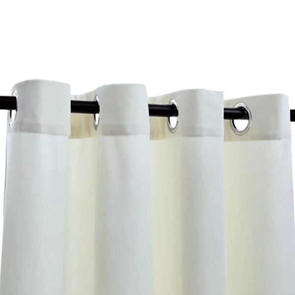 vidaXL Cortinas opacas con anillas 2 uds terciopelo crema 140x175 cm