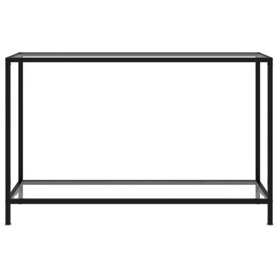 vidaXL Mesa de consola transparente vidrio templado 120x35x75 cm