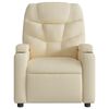 vidaXL Sill&oacute;n reclinable de masaje el&eacute;ctrico tela color crema
