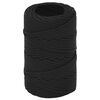 vidaXL Cuerda de barco polipropileno negro intenso 2 mm 25 m