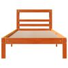 vidaXL Cama sin colch&oacute;n madera maciza de pino marr&oacute;n cera 100x200 cm