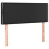 vidaXL Cabecero de cuero sint&eacute;tico negro 90x5x78/88 cm