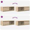 vidaXL Muebles de TV 2 uds Roble Sonoma 80x31x25,5cm Madera ingenier&iacute;a