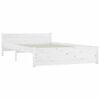 vidaXL Estructura de cama con cajones blanco 140x190 cm