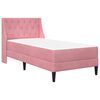 vidaXL Estructura de cama con colch&oacute;n Rosa 90 x 200 cm Terciopelo