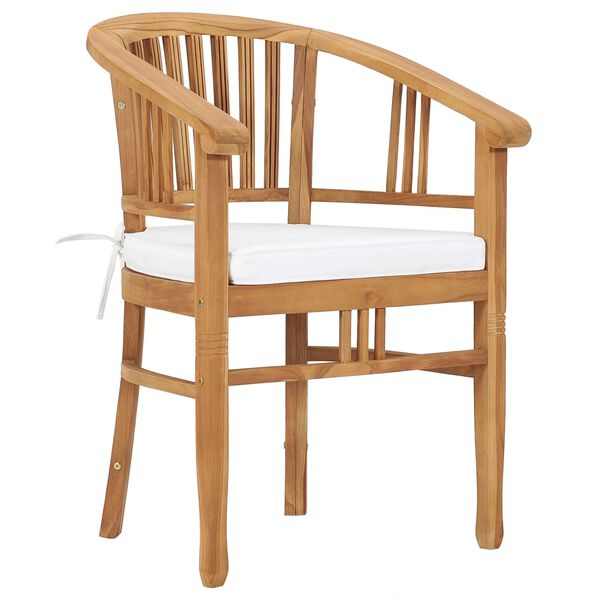 vidaXL Juego de comedor de jard&iacute;n 9 piezas teca maciza y cojines