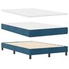 vidaXL Cama tipo Box Spring Azul Oscuro 120 x 190 cm Terciopelo