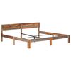 vidaXL Estructura de cama sin colch&oacute;n madera maciza 200x200 cm