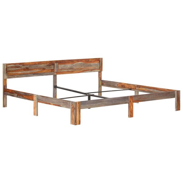 vidaXL Estructura de cama sin colch&oacute;n madera maciza 200x200 cm