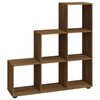 vidaXL Estanter&iacute;a forma de escalera madera contrachapada roble marr&oacute;n