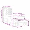 vidaXL Cama tipo Box Spring con colch&oacute;n Gris Claro 100 x 200 cm tela
