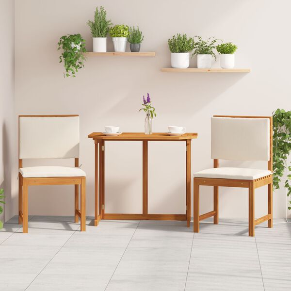 vidaXL Silla de jardín sin brazos 2 pcs Marrón 50 x 50 x 91cm