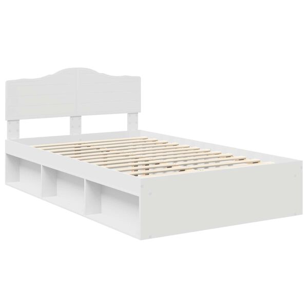 vidaXL Estructura de cama 135 x 190 cm Madera de pino macizo