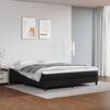 vidaXL Estructura de cama con somier cuero sint&eacute;tico negro 180x200 cm
