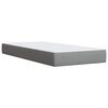 vidaXL Cama box spring con colch&oacute;n tela gris claro 90x200 cm