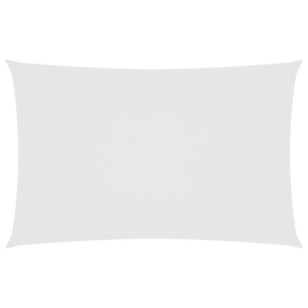 vidaXL Toldo de vela rectangular tela Oxford blanco 5x8 m