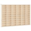 vidaXL Vitrina de madera para coleccionistas con 60 compartimentos 60x4,5x40,5 cm