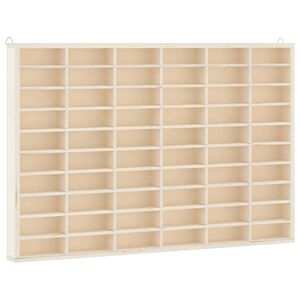 vidaXL Vitrina de madera para coleccionistas con 60 compartimentos 60x4,5x40,5 cm