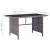 vidaXL Set de muebles de jard&iacute;n 6 pzas y cojines rat&aacute;n sint&eacute;tico gris