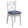 vidaXL Cojines para asiento 4 pcs Azul 45 x 45 cm Tela de pana