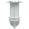 vidaXL Apliques de exterior 2 unidades acero inoxidable plateado
