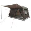vidaXL Tienda Familiar Marr&oacute;n Gris 380 x 260 x 190 cm Poli&eacute;ster