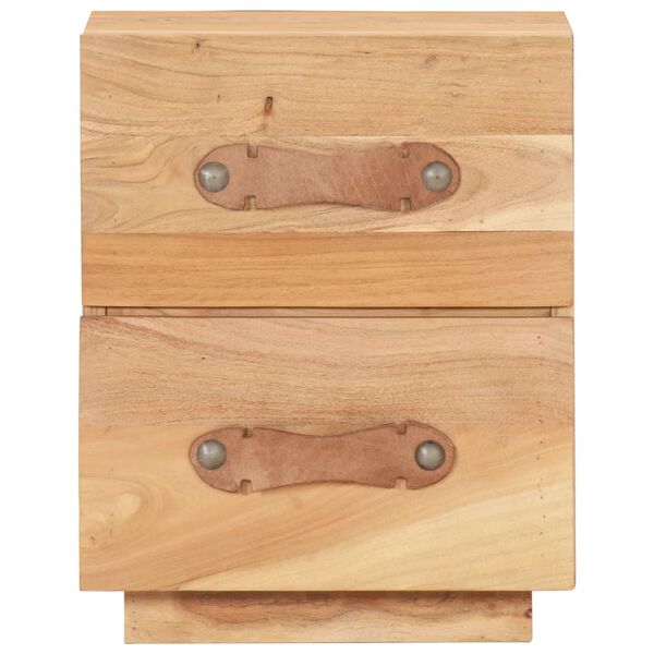 vidaXL Mesita de noche de madera maciza reciclada 40x30x50 cm