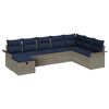 vidaXL Conjunto de sof&aacute; de jard&iacute;n 8 uds. Polirat&aacute;n
