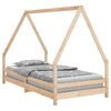 vidaXL Estructura de cama infantil madera maciza de pino 90x190 cm