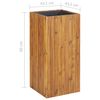 vidaXL Arriate de madera maciza de acacia 43,5x43,5x90 cm