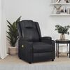vidaXL Sillón de masaje de cuero sintético negro