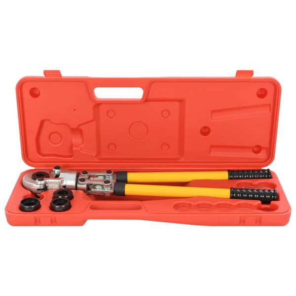 vidaXL Alicates de engarzar hidraúlicos 16-20-26-32 mm