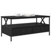 vidaXL Mesa de Caf&eacute; Roble negro 100 x 51 x 45 cm Madera contrachapada