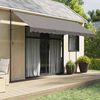 vidaXL Toldo retr&aacute;ctil de tela y acero gris antracita 400x150 cm