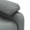 vidaXL Sillón reclinable de tela gris oscuro