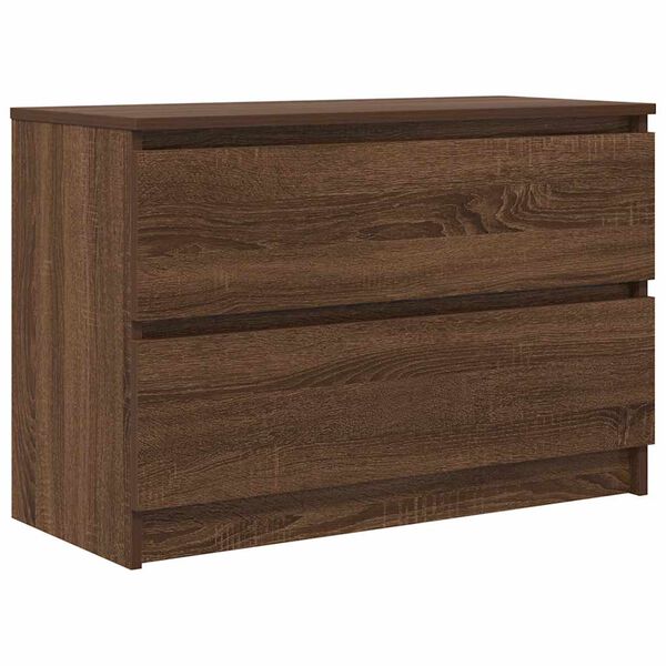 vidaXL Mueble de TV marr&oacute;n roble 80x35x54 cm madera de ingenier&iacute;a