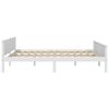 vidaXL Estructura de cama sin colch&oacute;n madera de pino blanco 140x200 cm