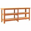 vidaXL Banco de trabajo 181.5 x 50 x 80 cm Madera de Pino Maciza
