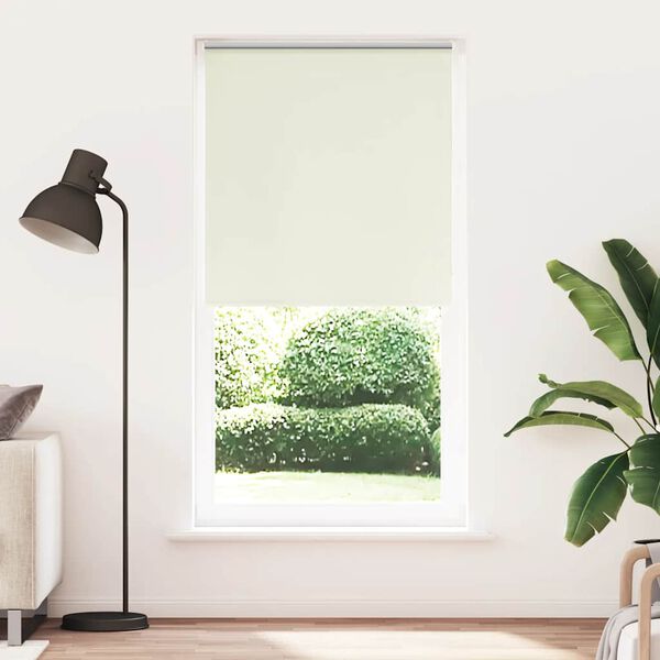 vidaXL Estor Enrollable Opaco Blanco Roto 110x210cm Tela Ancho 105,7cm