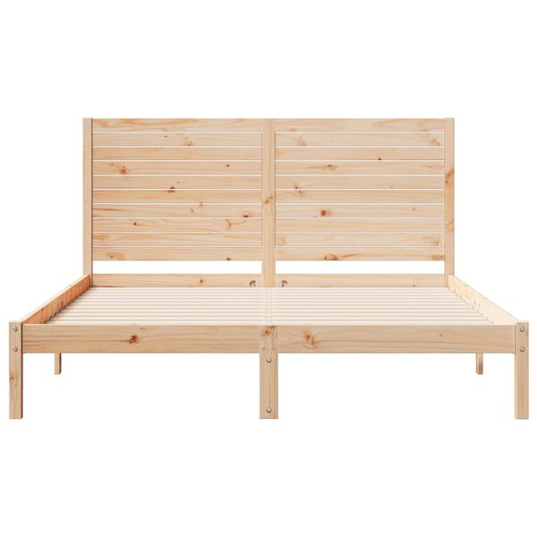 vidaXL Cama extralarga sin colchón madera maciza 160x210 cm