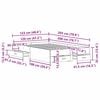 vidaXL Estructura de cama con cajones Madera vieja 120 x 200 cm