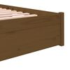 vidaXL Estructura cama sin colch&oacute;n madera maciza marr&oacute;n miel 200x200cm