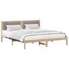 vidaXL Estructura de cama Taup&eacute; 180 x 200 cm Madera de pino macizo