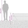 vidaXL Valla con Poste Plateado 0,6 x 25 m Acero y PVC