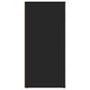 vidaXL Aparador de madera contrachapada negro 40x33x70 cm
