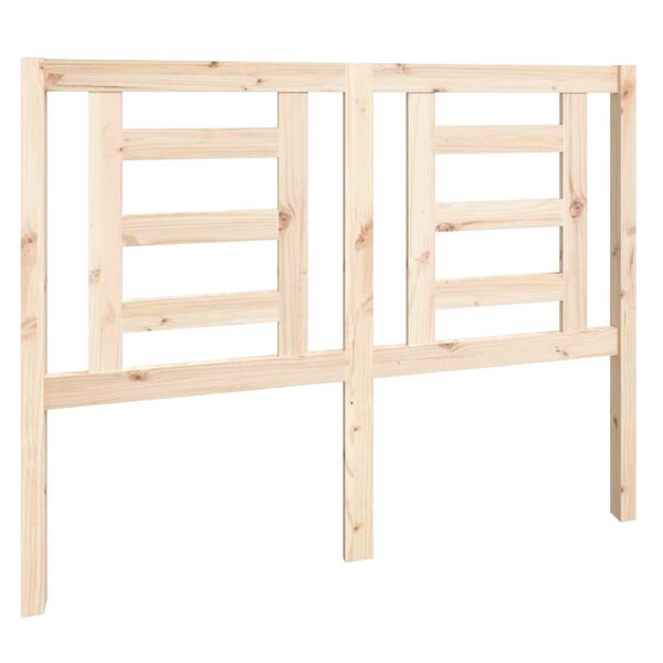 vidaXL Cabecero de cama madera maciza de pino 126x4x100 cm