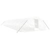 vidaXL Invernadero con estructura de acero blanco 90 m&sup2; 18x5x2,3 m